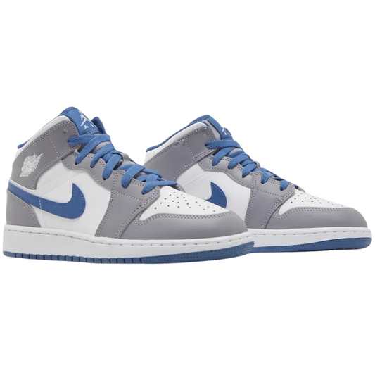 Jordan 1 Mid True Blue Cement (GS)