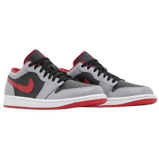 Jordan 1 Low Black Light Smoke Grey Gym Red