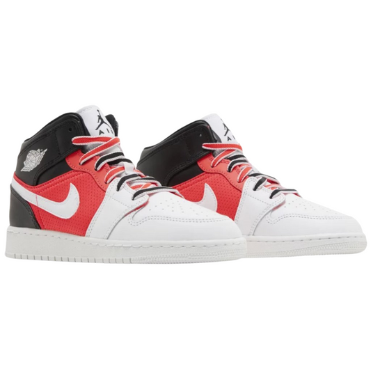 Jordan 1 Mid SE White Black Infrared (GS)