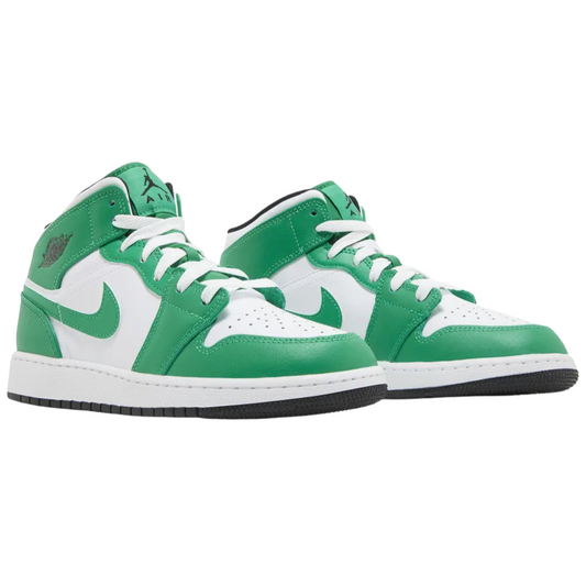 Jordan 1 Mid Lucky Green (GS)