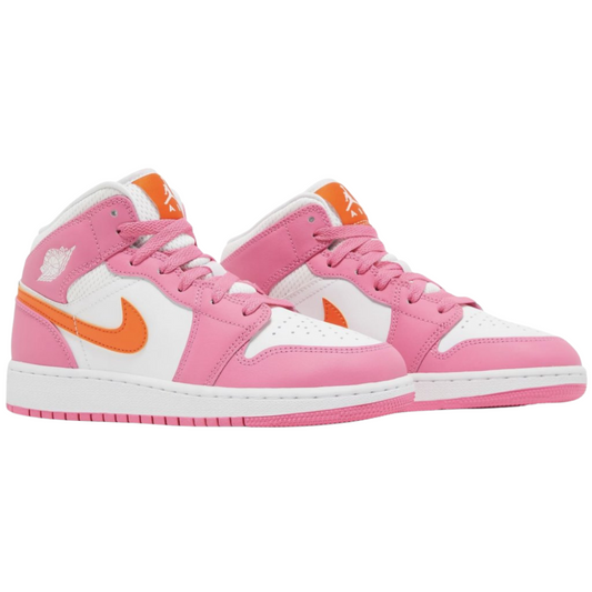 Jordan 1 Mid Pinksicle Safety Orange (GS)