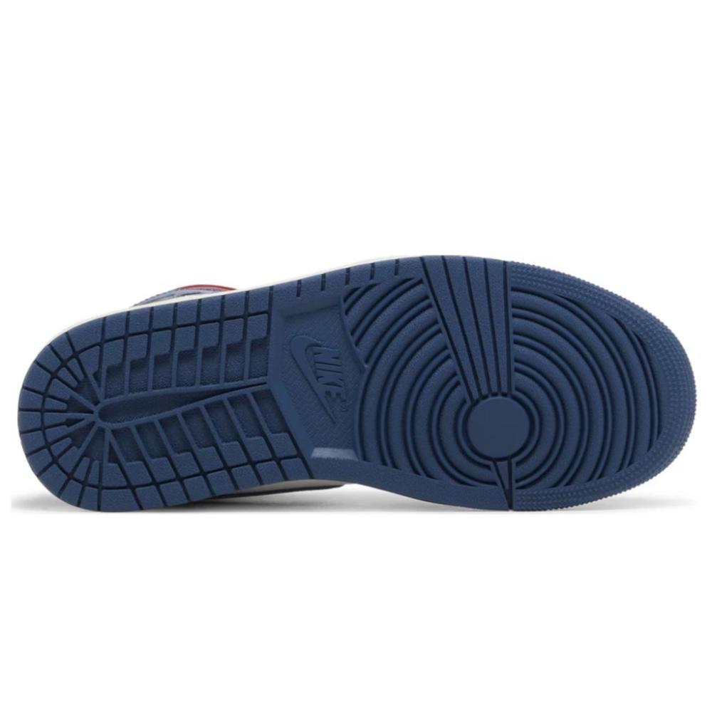 Jordan 1 Mid French Blue Gym Red