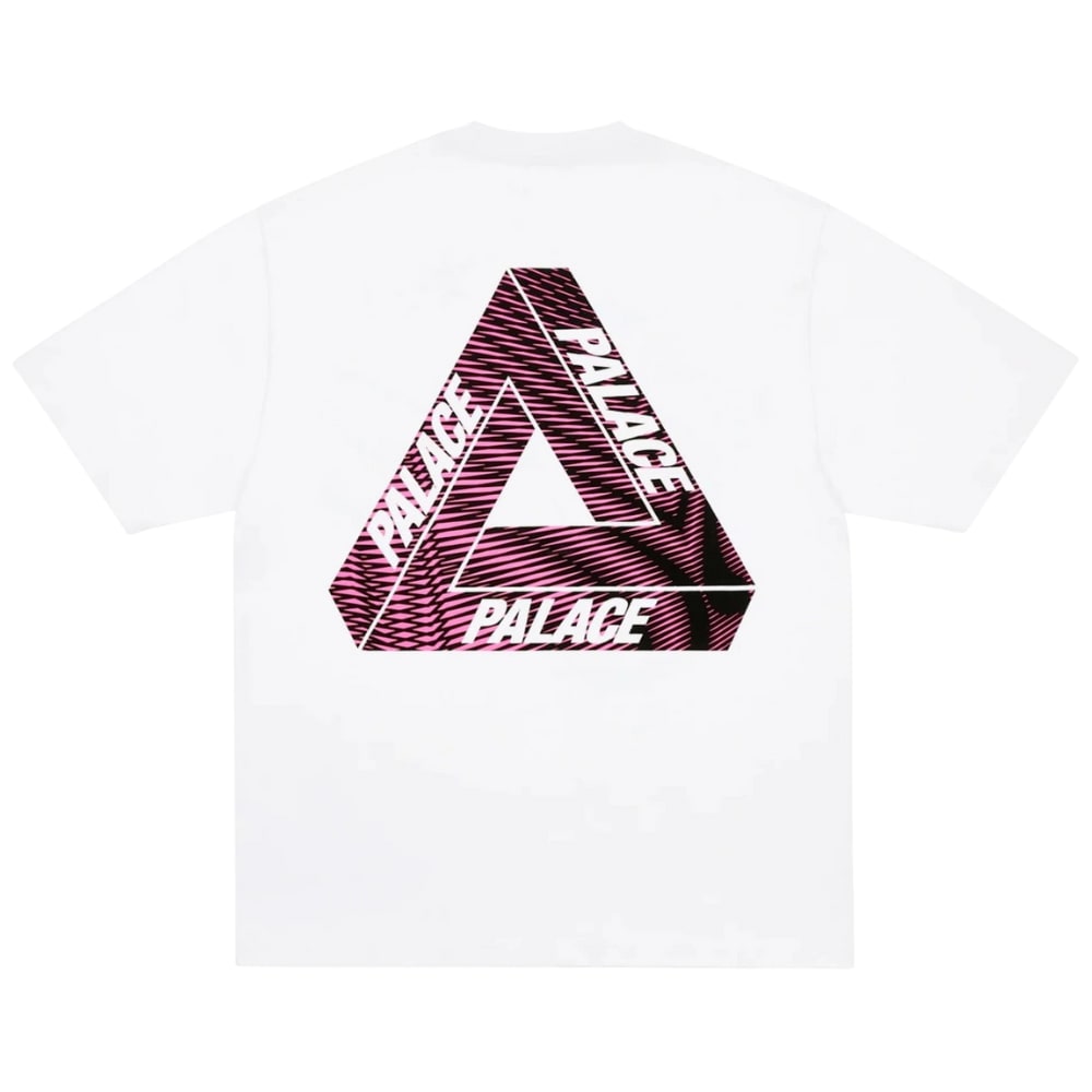 Palace Tri-Vex T-Shirt White/Pink