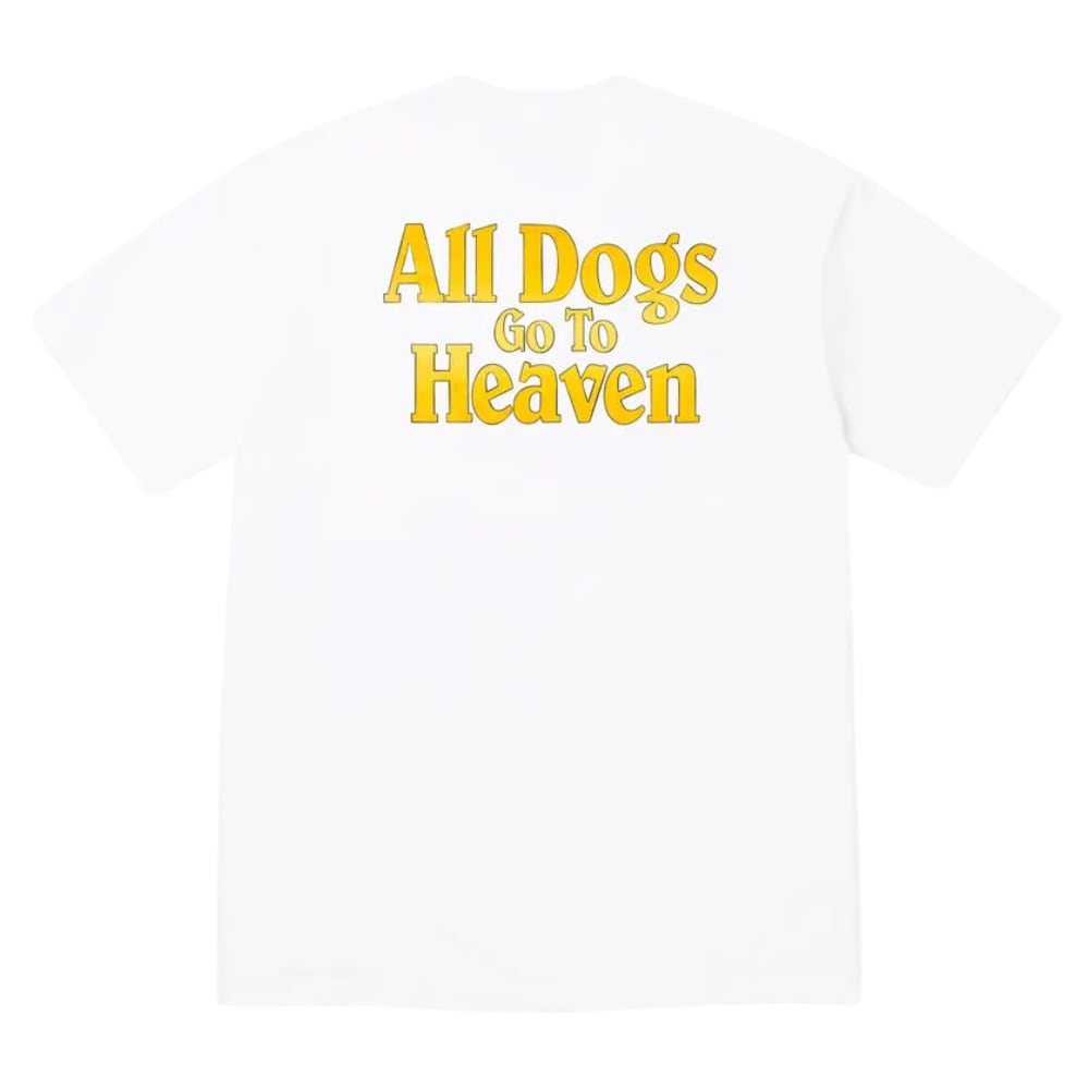 Supreme All Dogs Go To Heaven Tee White