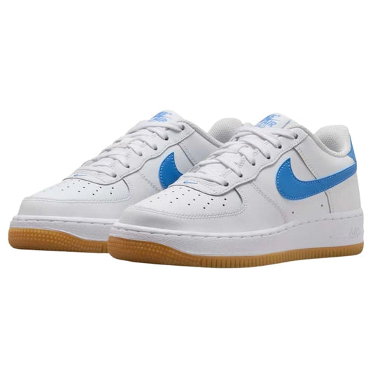 Nike Air Force 1 Low White Gum Light Brown Blue Beyond (GS)