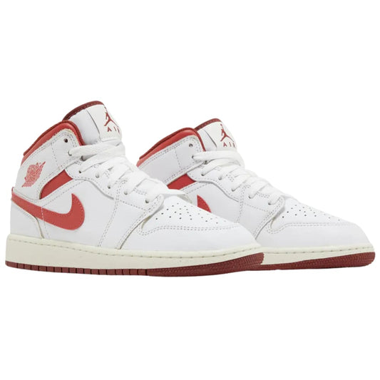 Jordan 1 Mid SE White Dune Red (GS)