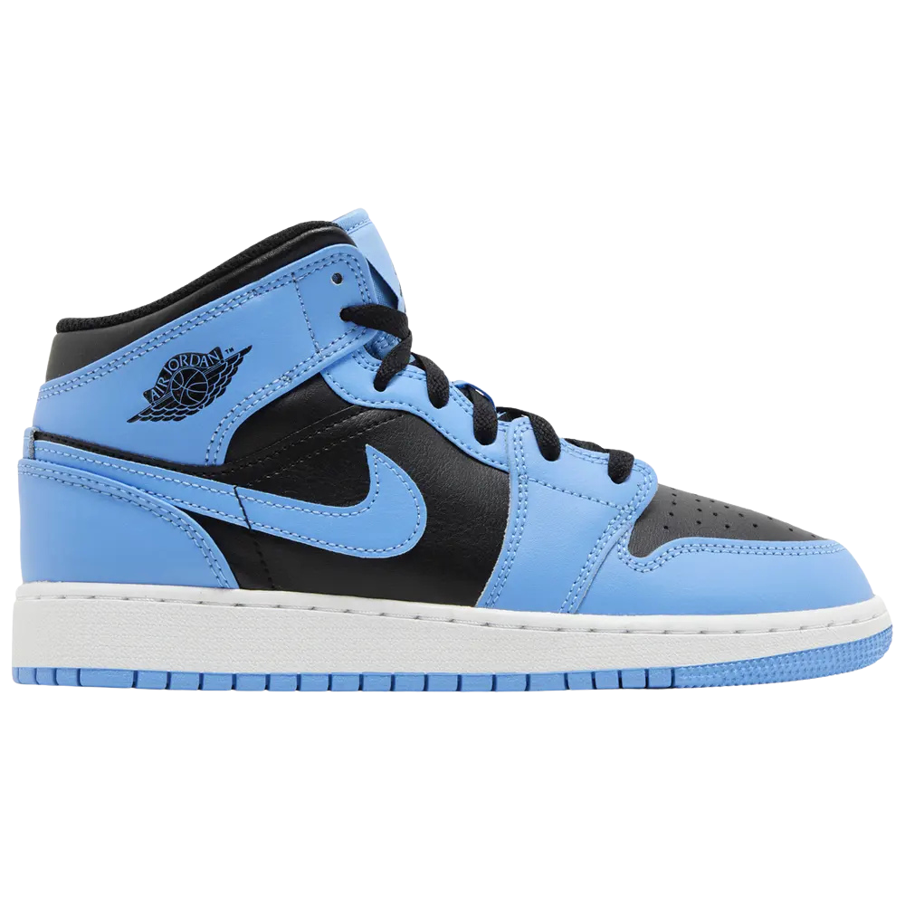 Jordan 1 Mid University Blue Black (GS)