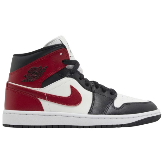 Jordan 1 Mid Gym Red Off Noir