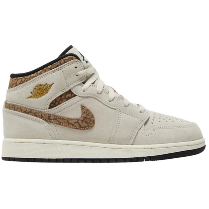 Jordan 1 Mid SE Brown Elephant (GS)
