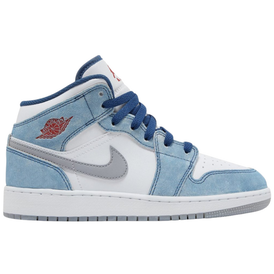 Jordan 1 Mid SE French Blue Light Steel (GS)