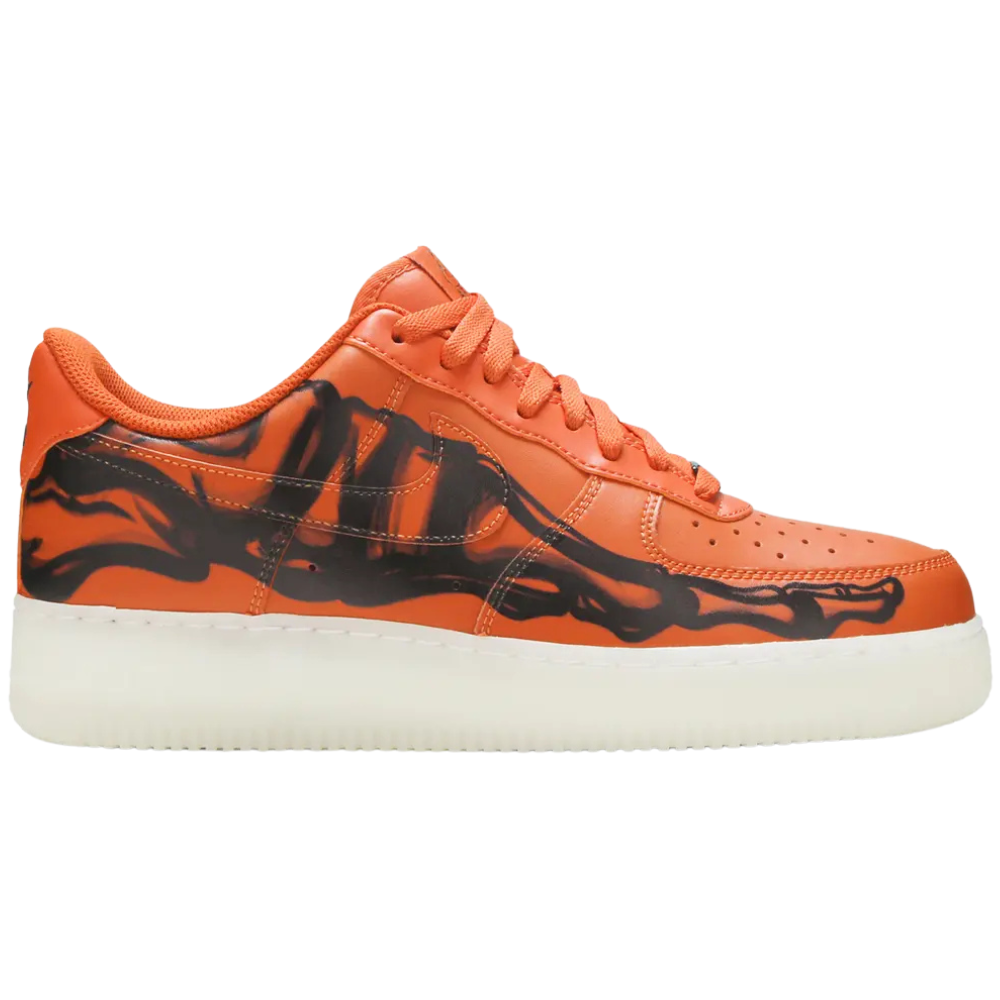 Nike Air Force 1 Low Orange Skeleton Halloween