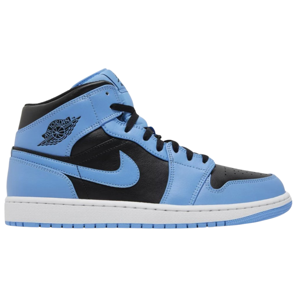 Jordan 1 Mid University Blue Black