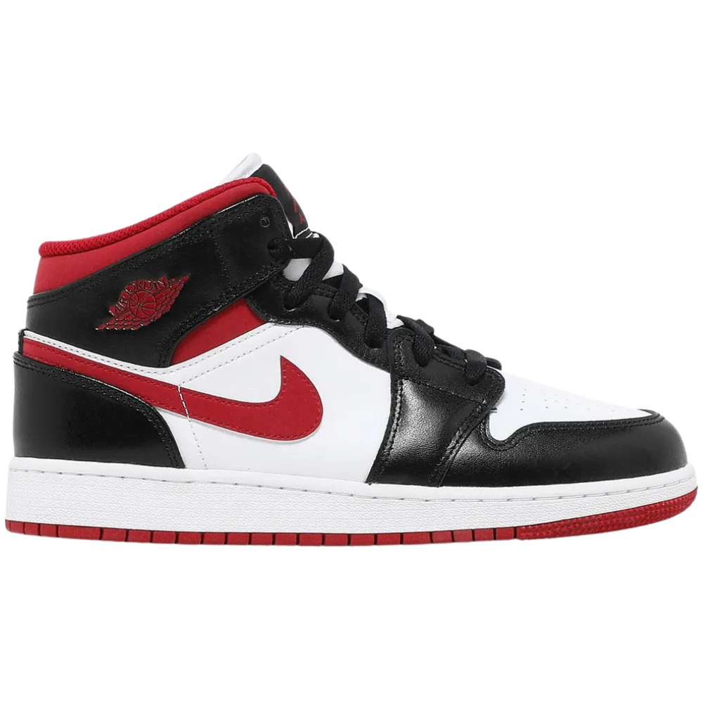 Jordan 1 Mid Gym Red Black White (GS)