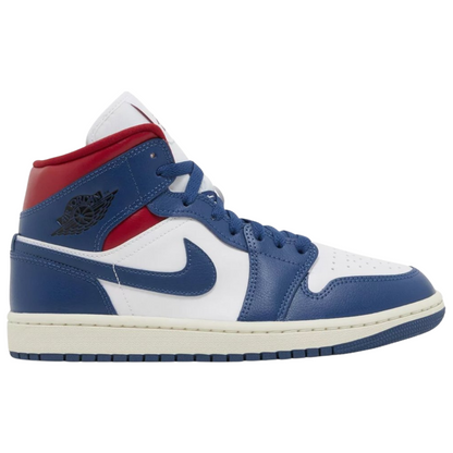 Jordan 1 Mid French Blue Gym Red