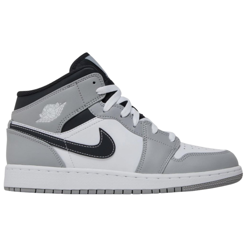 Jordan 1 Mid Light Smoke Grey (GS)