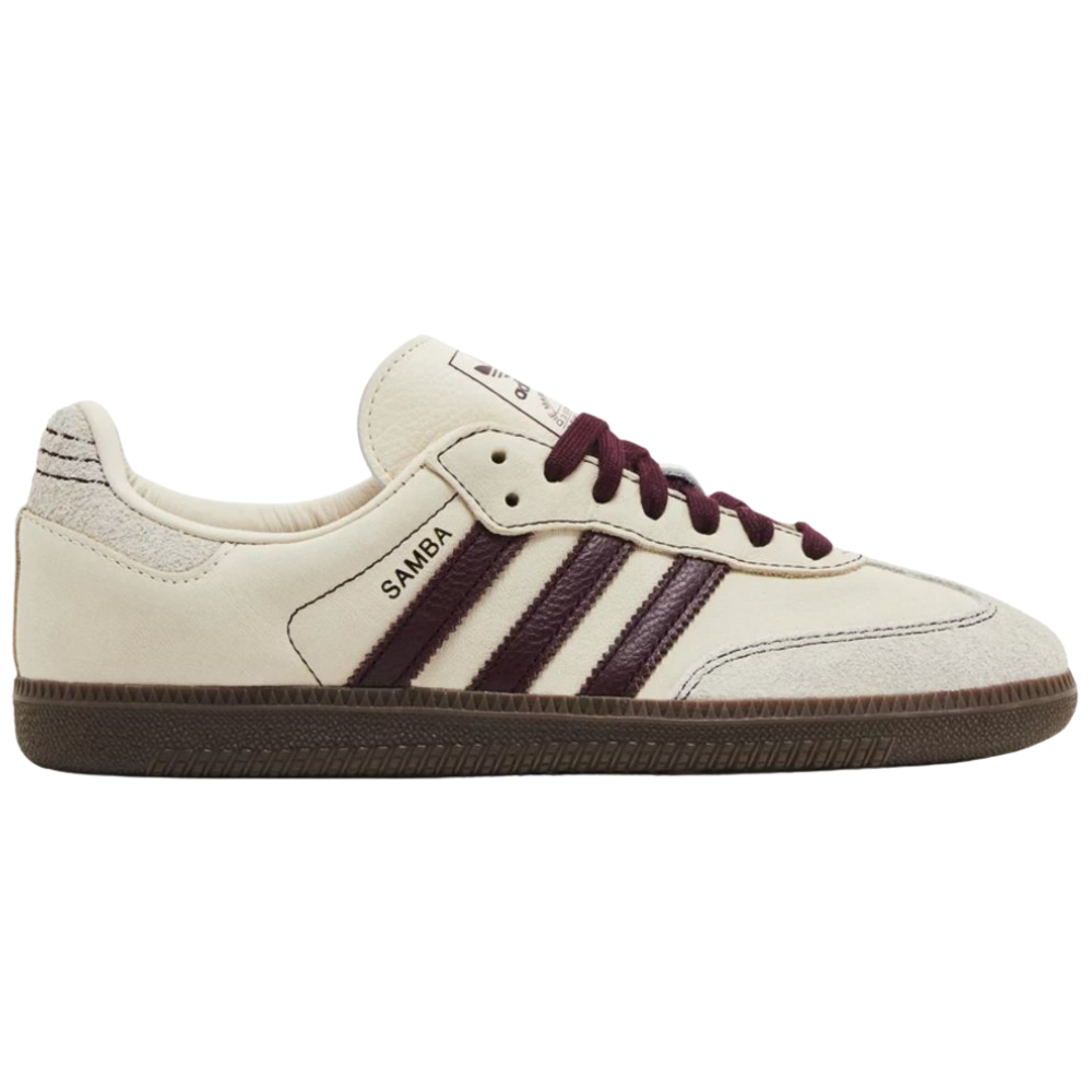 Adidas Samba OG Wonder White Maroon