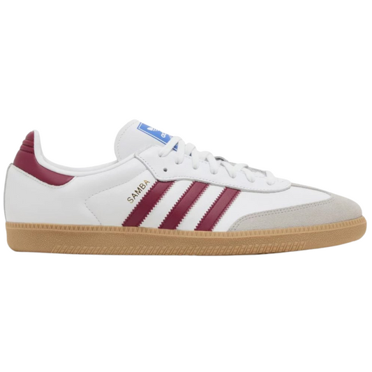 Adidas Samba OG White Burgundy Gum