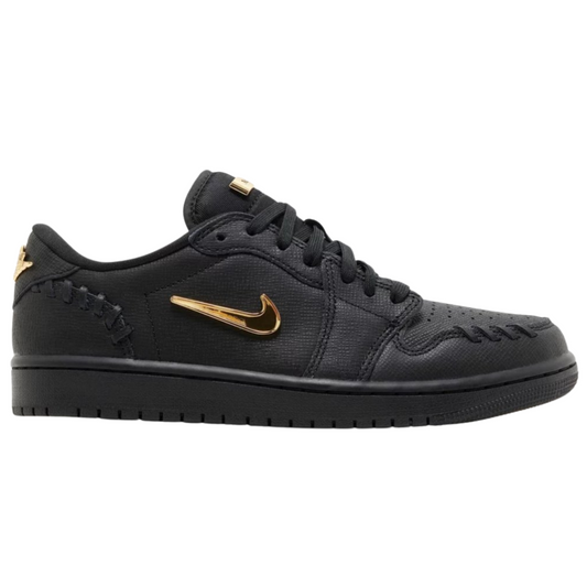 Jordan 1 Low Method of Make Black Metallic Gold