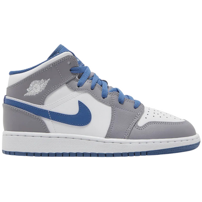 Jordan 1 Mid True Blue Cement (GS)
