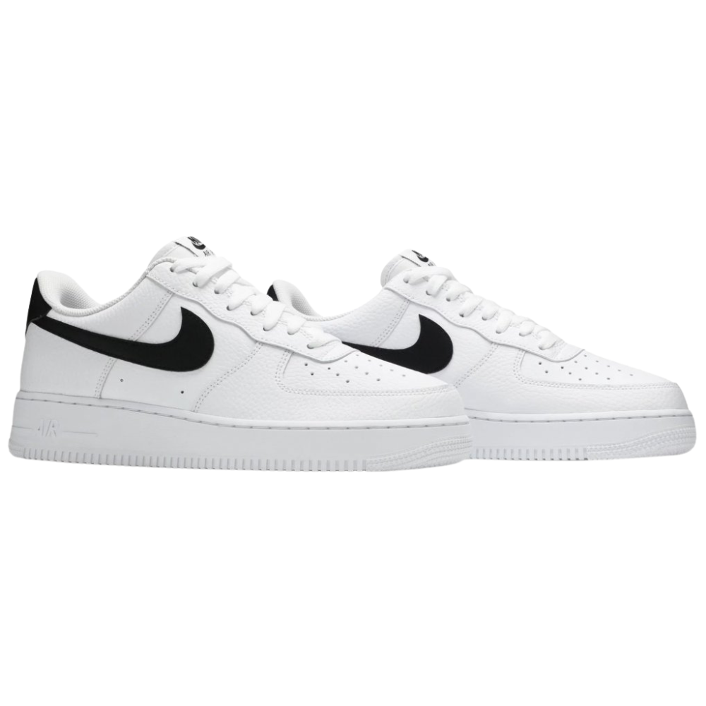 Nike Air Force 1 Low '07 White Black Pebbled Leather