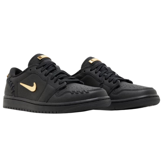 Jordan 1 Low Method of Make Black Metallic Gold