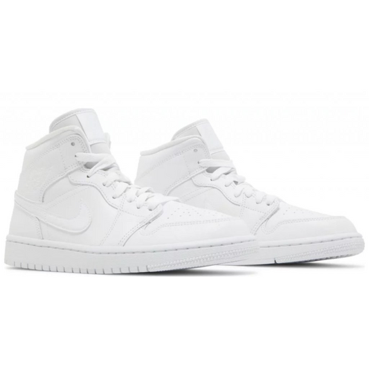 Air Jordan 1 Mid Triple White