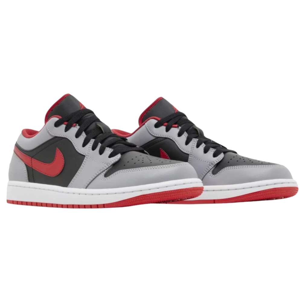 Jordan 1 Low Black Light Smoke Grey Gym Red