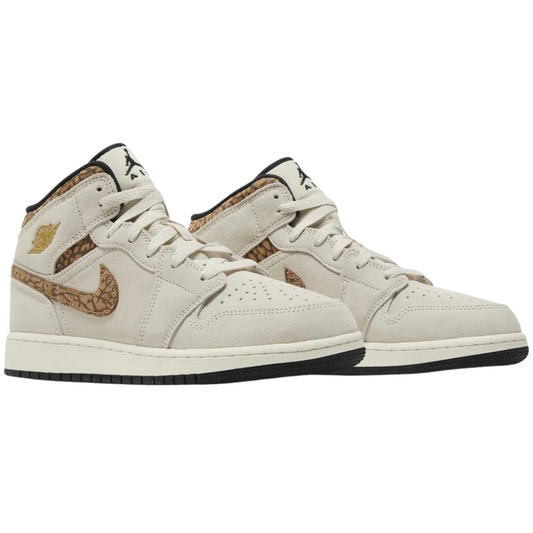 Jordan 1 Mid SE Brown Elephant (GS)
