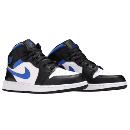Jordan 1 Mid White Black Racer Blue (GS)