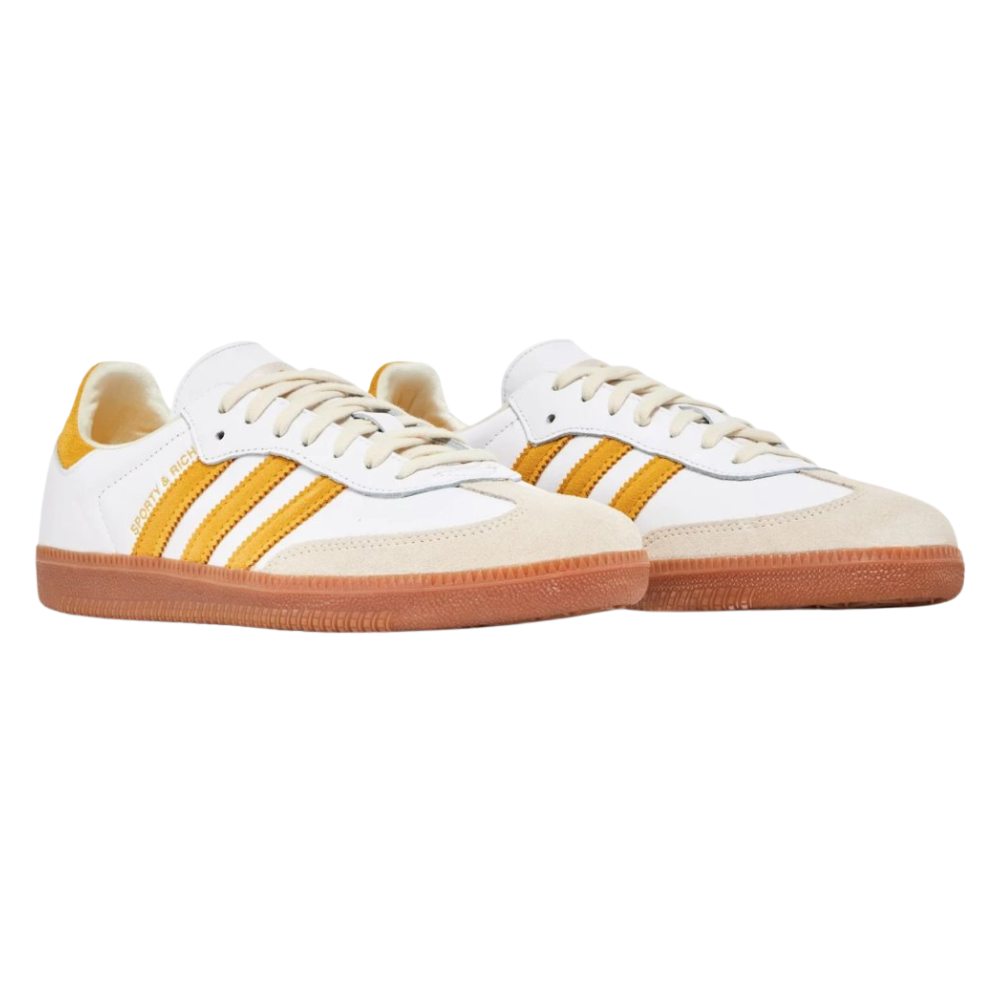 Adidas Samba Sporty &amp; Rich White Bold Gold