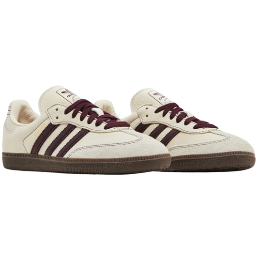 Adidas Samba OG Wonder White Maroon