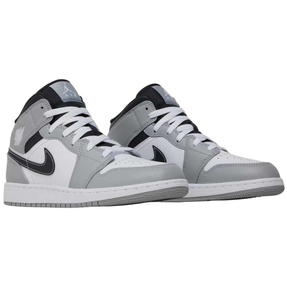 Jordan 1 Mid Light Smoke Grey (GS)