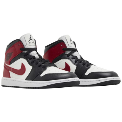 Jordan 1 Mid Gym Red Off Noir