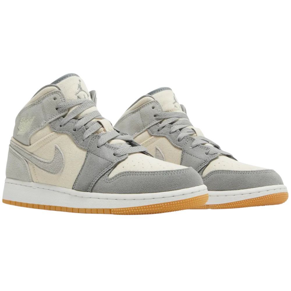 Jordan 1 Mid SE Coconut Milk Particle Grey (GS)
