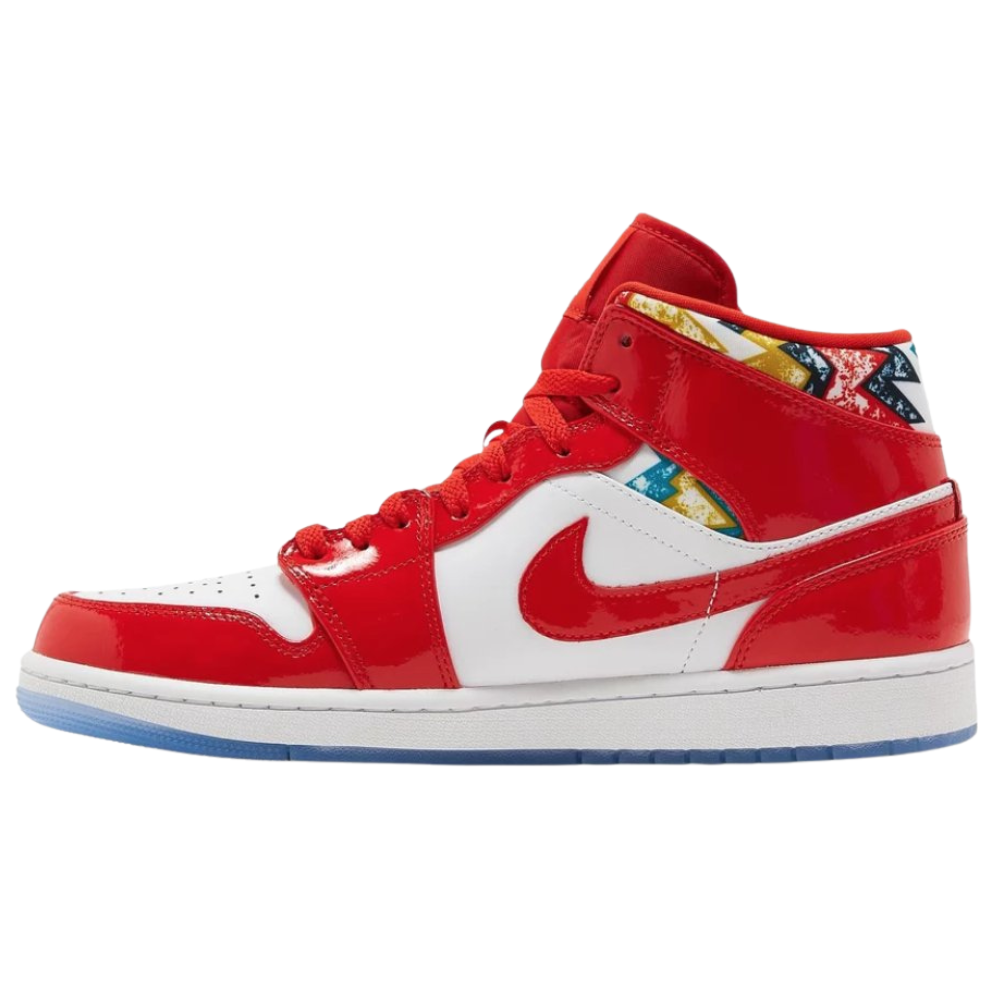 Jordan 1 Mid Barcelona Sweater Red Patent