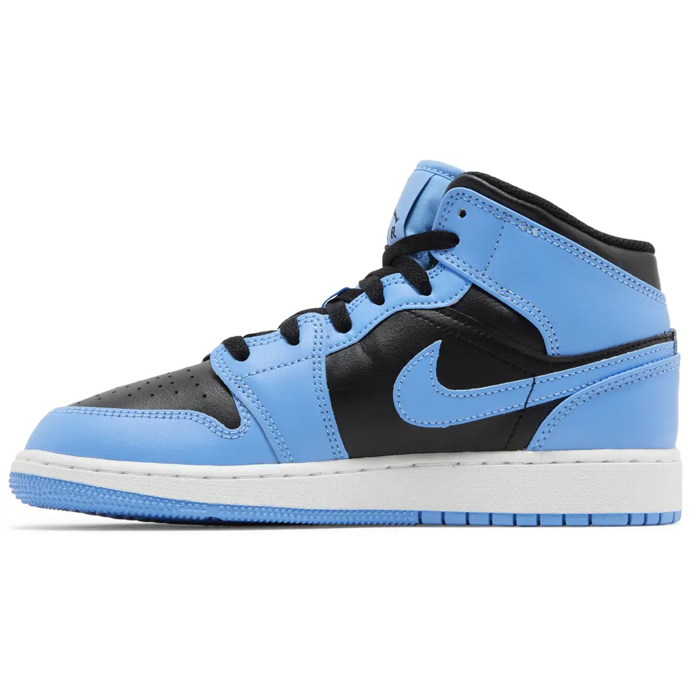 Jordan 1 Mid University Blue Black (GS)
