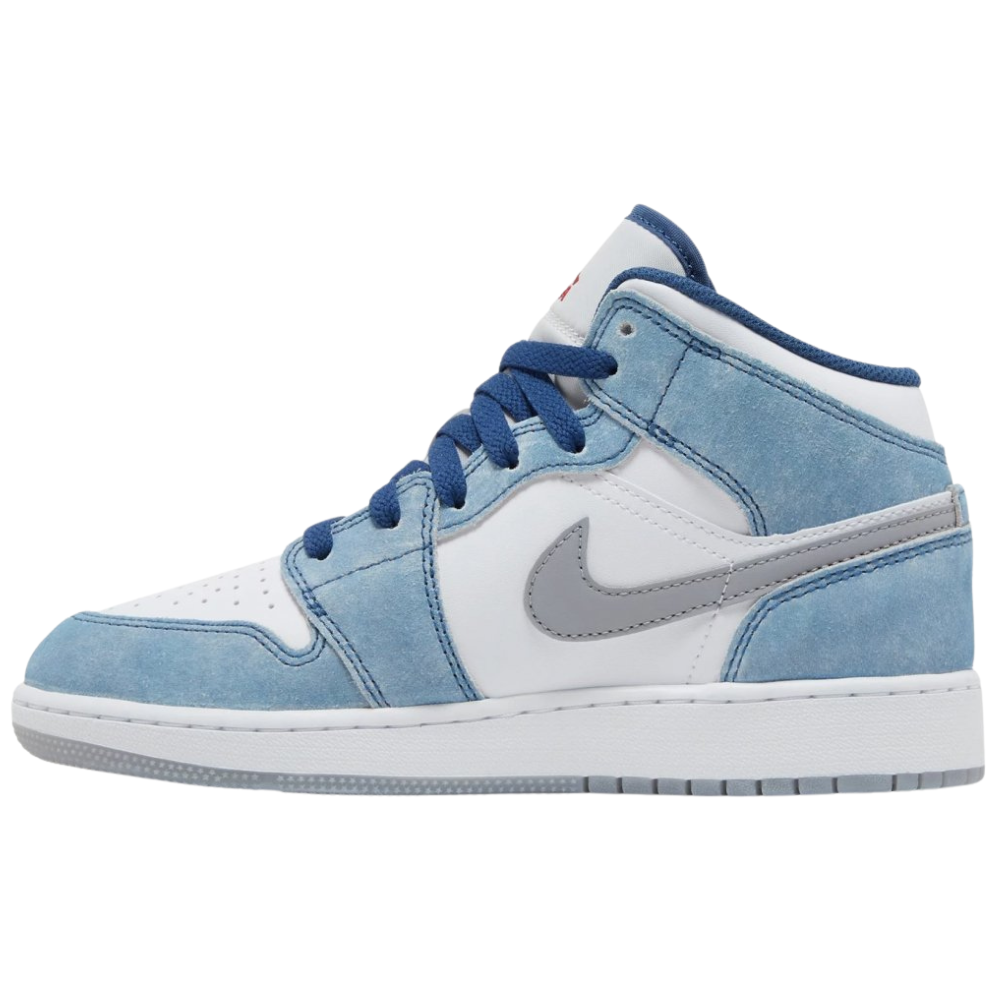 Jordan 1 Mid SE French Blue Light Steel (GS)