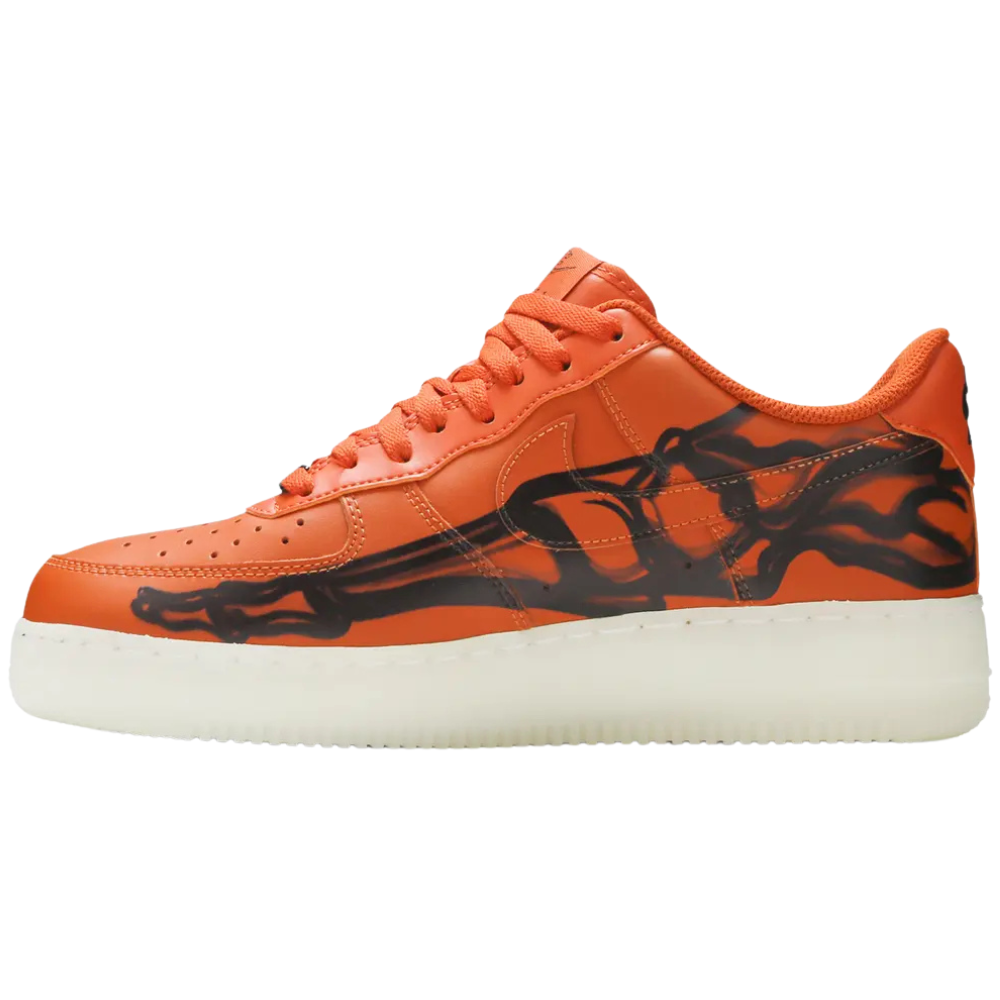 Nike Air Force 1 Low Orange Skeleton Halloween