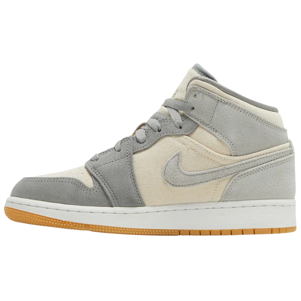 Jordan 1 Mid SE Coconut Milk Particle Grey (GS)