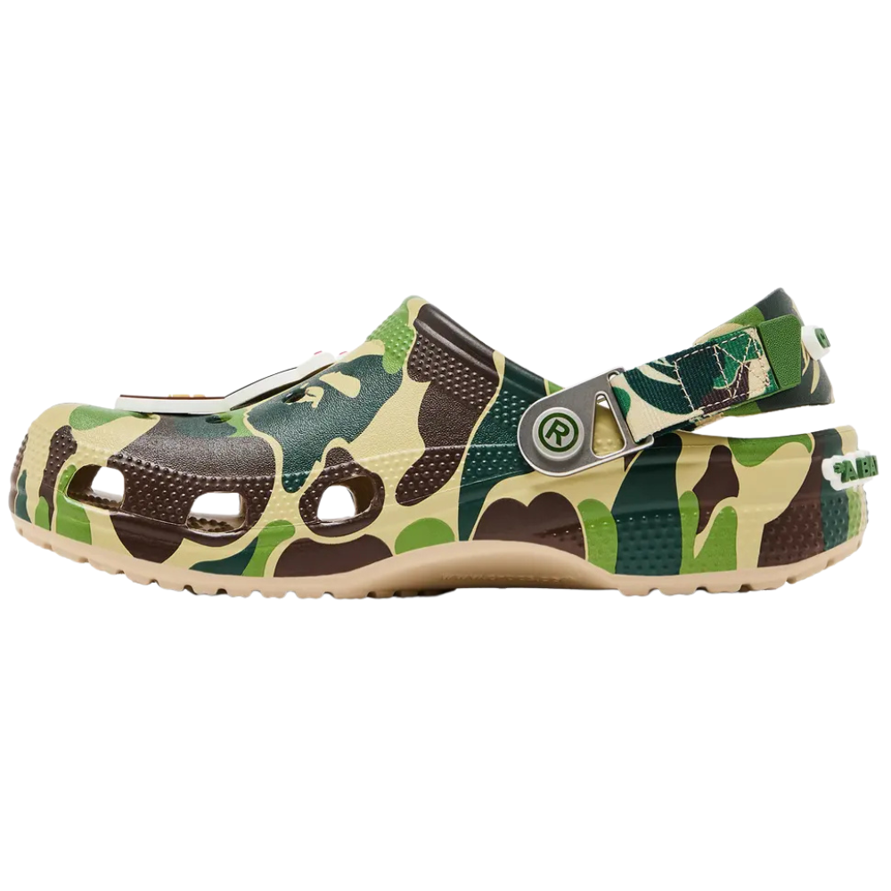 Crocs Classic Clog A Bathing Ape ABC Camo Green