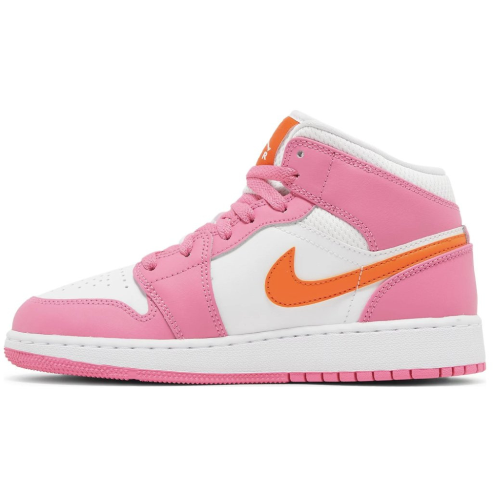 Jordan 1 Mid Pinksicle Safety Orange (GS)