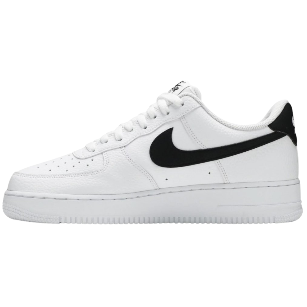 Nike Air Force 1 Low '07 White Black Pebbled Leather
