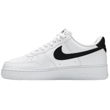 Nike Air Force 1 Low '07 White Black Pebbled Leather