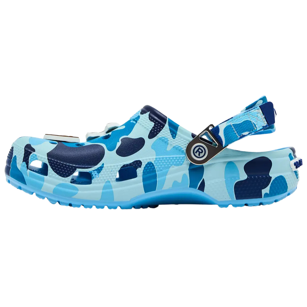 Crocs Classic Clog A Bathing Ape ABC Camo Blue