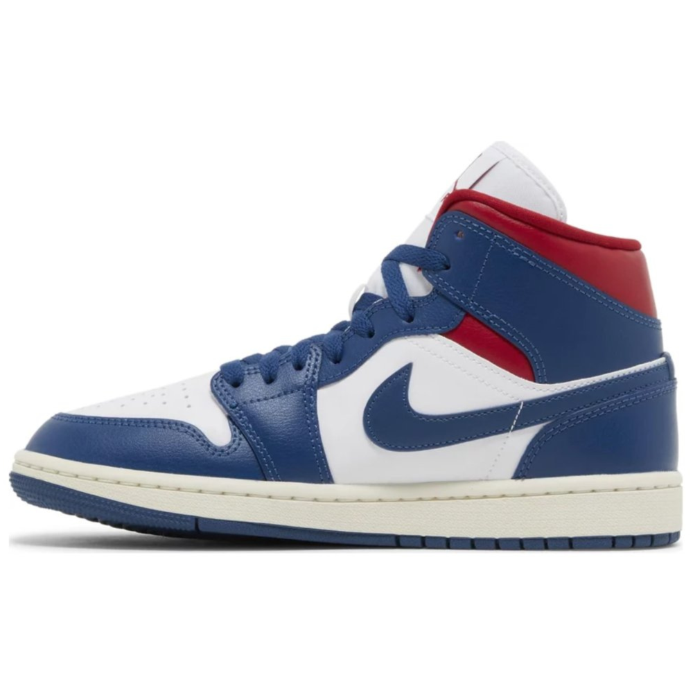 Jordan 1 Mid French Blue Gym Red