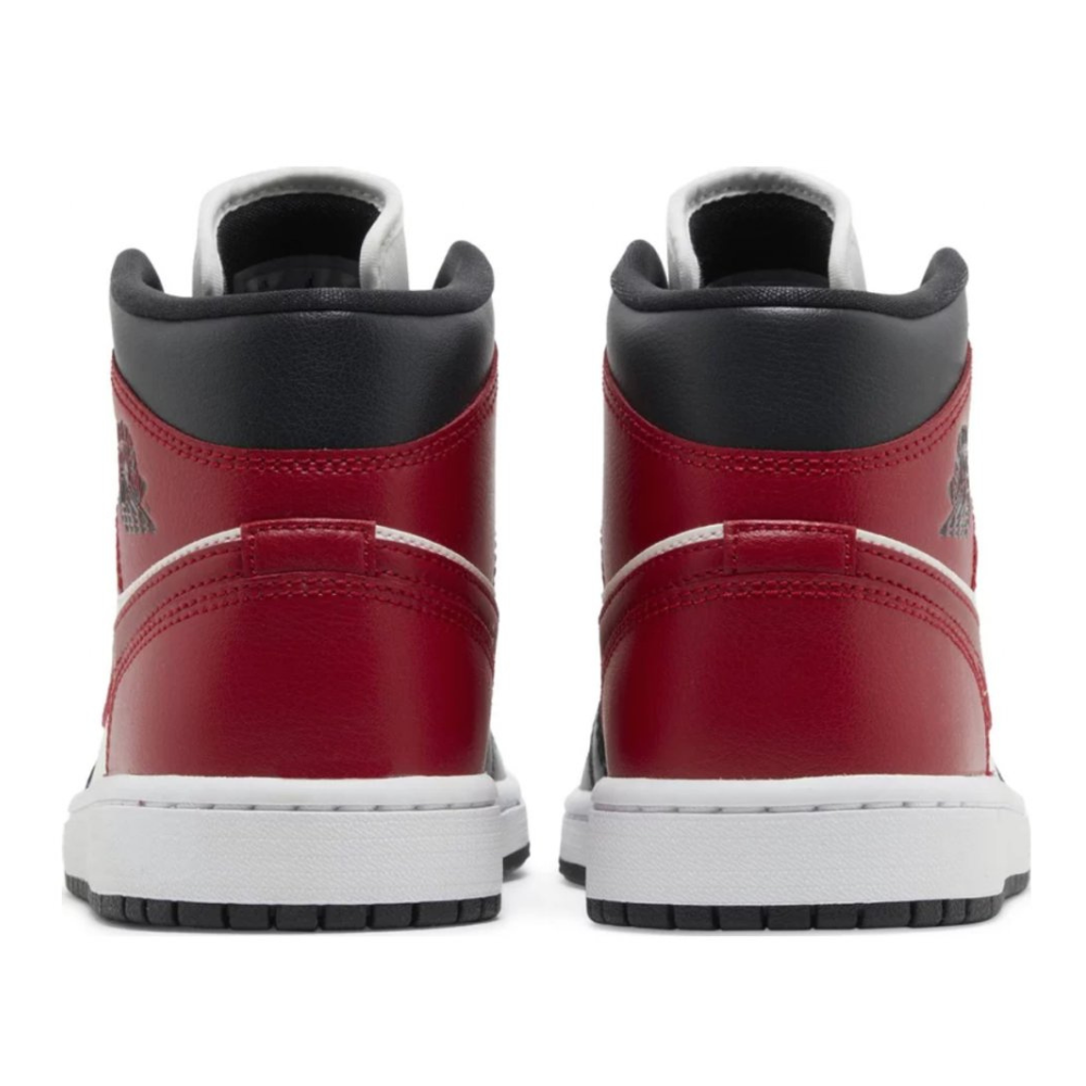 Jordan 1 Mid Gym Red Off Noir