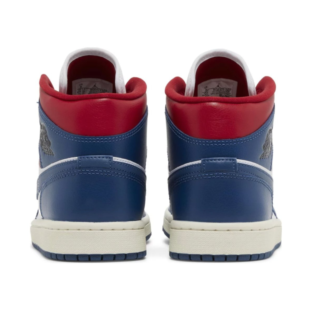 Jordan 1 Mid French Blue Gym Red