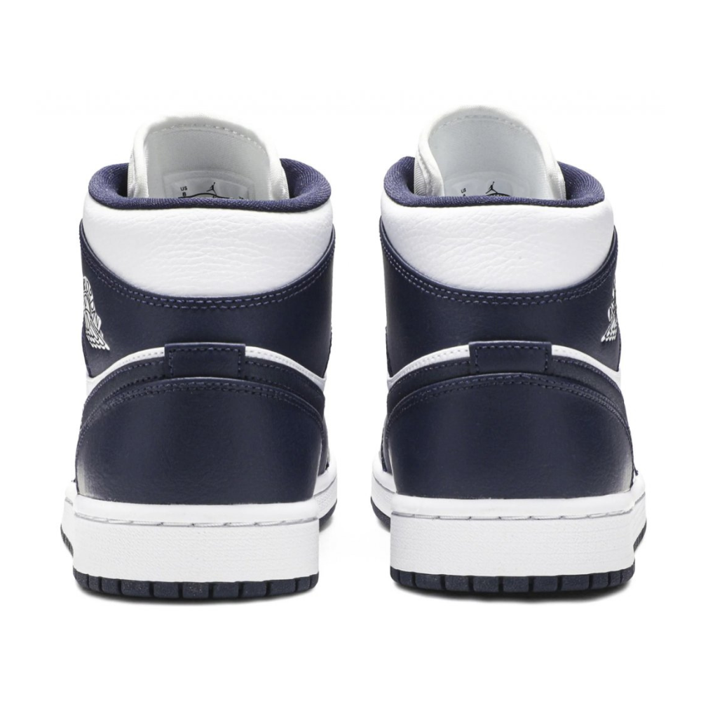 Jordan 1 Mid White Metallic Gold Obsidian