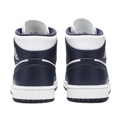 Jordan 1 Mid White Metallic Gold Obsidian