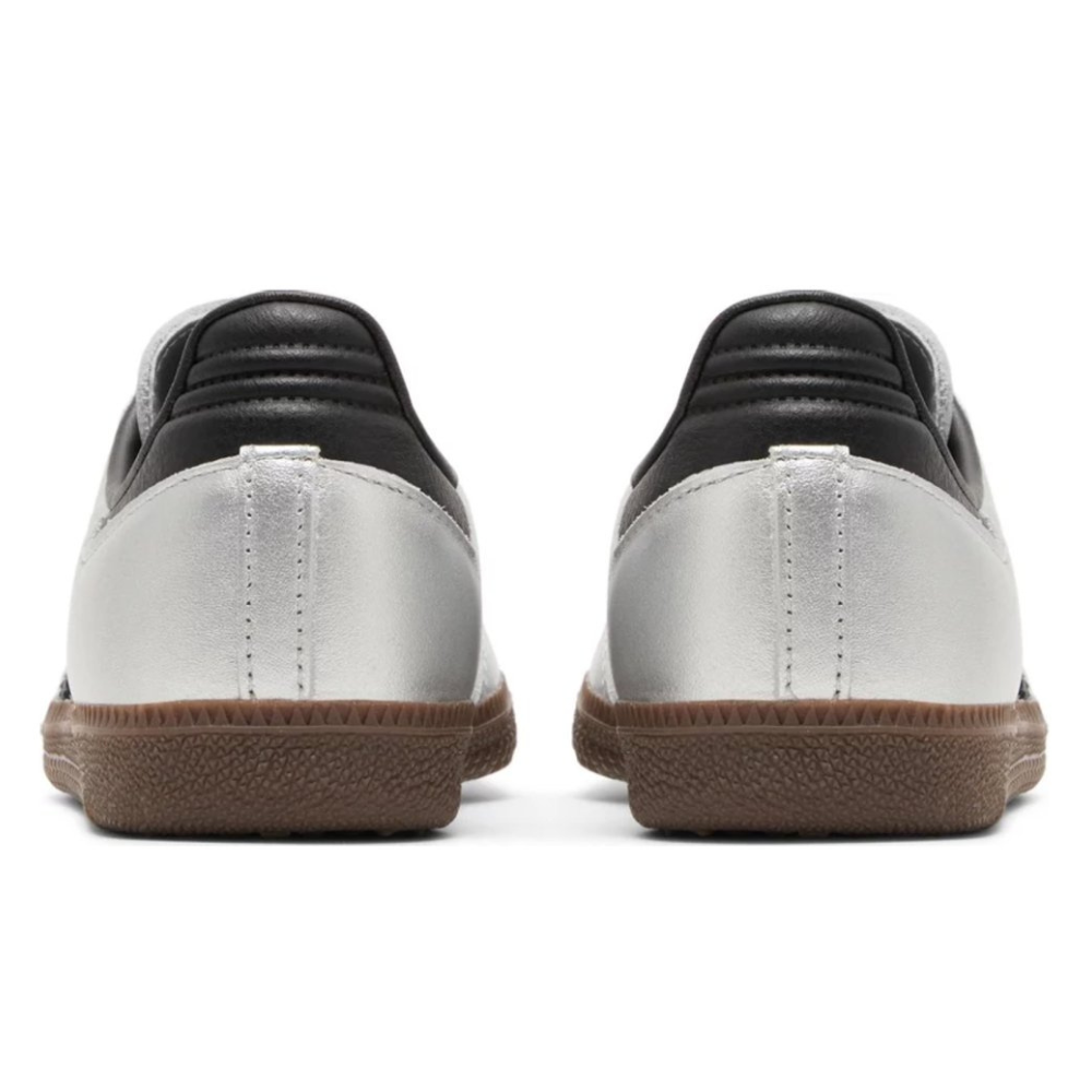 Adidas Samba OG Silver Metallic Black Gum